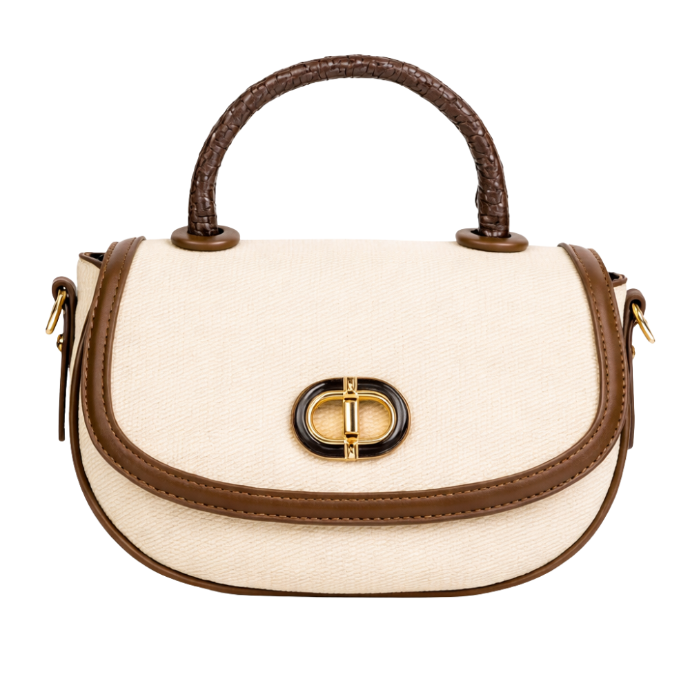 Brown Saddle Handbag