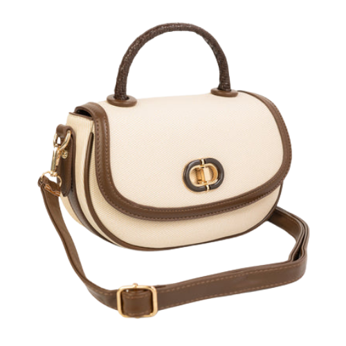 Brown Saddle Handbag