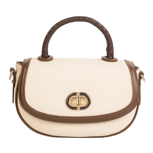 Brown Saddle Handbag