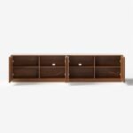 Aura 2130mm Mid-Century Modern Ash Wood Slatted - Image 5