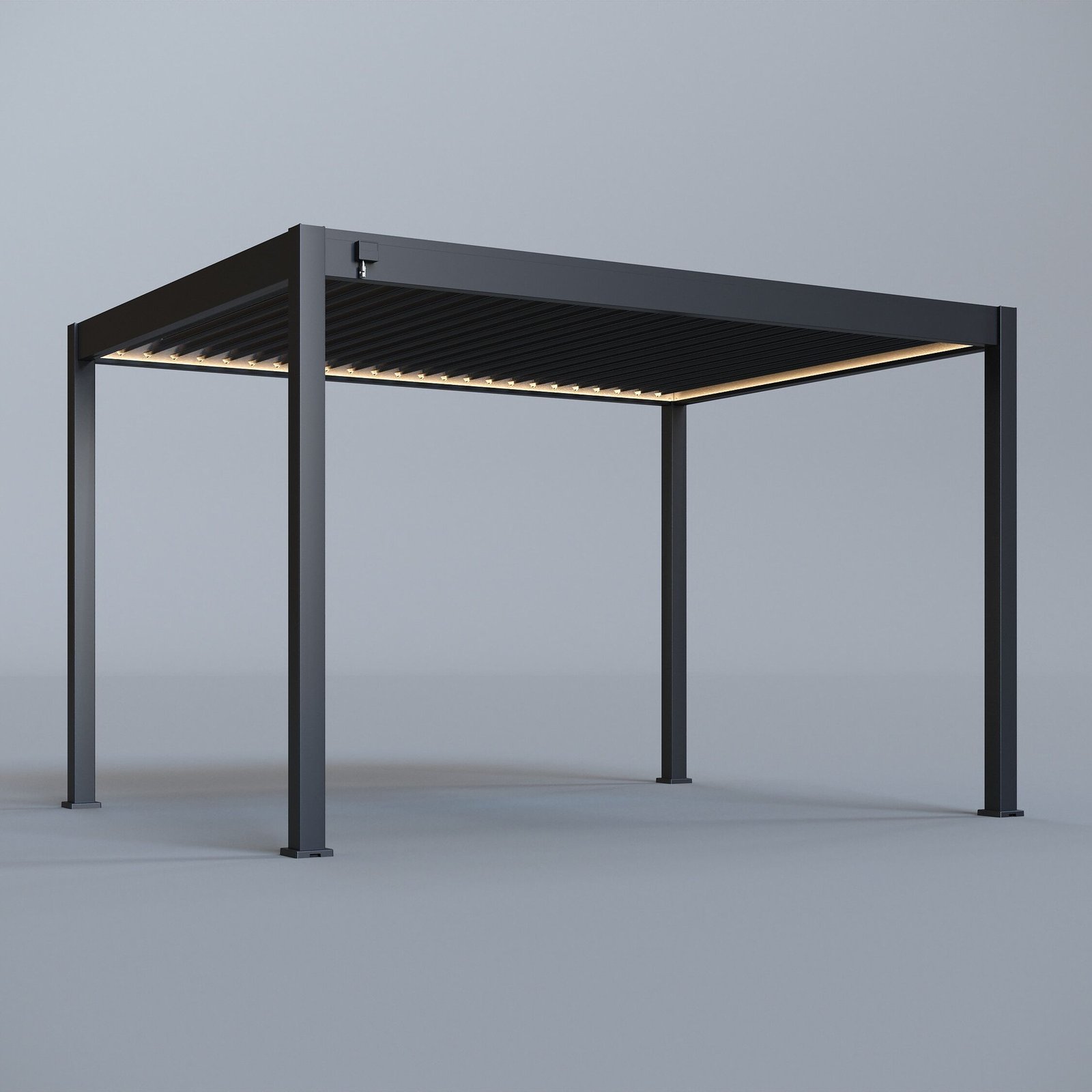 3X4_F1_09-1.jpg LuxShade Aluminium Pergola with LEDs - Image 1