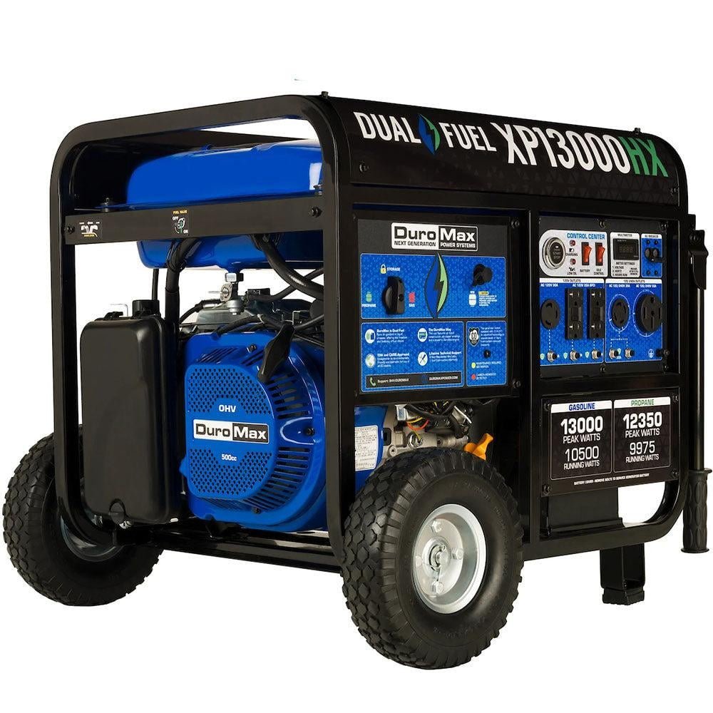 DuroMax-XP13000HX-13-000-Watt-Portable-Dual-Fuel-Gas-Propane-CO-Alert-Generator_9abf63be-017a-4b5e-859d-55b71f3f254d.774d76764c904e27b057d4965e79e6ef.jpg Xp13000hx Dual Fuel Portable Generator -13000 Watt Gas Or Propane - Image 1