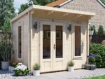 Dunster House Terminator Pent Log Cabin W3m x D2m