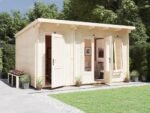 Log Cabin With Workshop Side Shed - Image 2