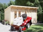 Dunster House Multiroom Log Cabin with Side Shed - Image 3