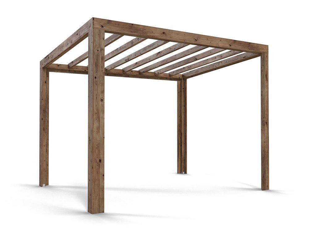 G4-Terracube-Pergola-3225.jpg Dunster House Wooden Pergola Kit 3M X 2.5M Garden Patio Plant Frame Terracube - Image 1