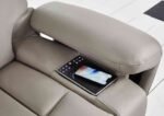 3 Seater Real Leather Cinema Recliner Sofa in Black Electric Couch with Massage - Image 3