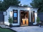 Dunster House Log Cabin Bar Terminator Pub Shed Log Cabin
