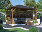 Dunster House Utopia 300 Slatted Wall Gazebo W3m x D3m