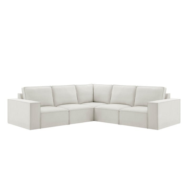 brooklyn-modular-large-right-hand-facing-corner-sofa-chenille-ivory-735717.jpg DUSK Brooklyn Large Right Hand Corner Sofa - Image 1