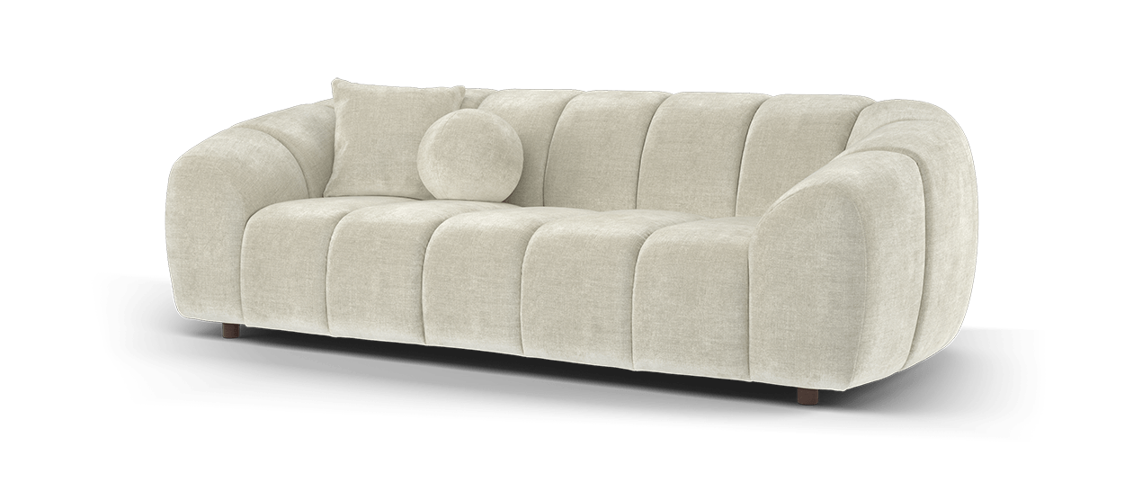 sku001658098.png Sofology 3 Seater Sofa in Soft Chenille Linen - Image 1